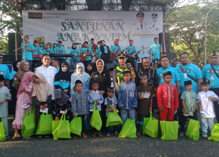 Wabup Bojonegoro Hadiri Giat Santunan Yatim dan Silaturahmi KDB