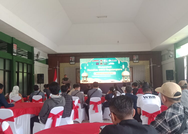 Silaturahmi dengan Awak Media, Dandim 0813 Sampaikan Revisi UU TNI