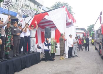 Bupati Sidoarjo Berangkatkan Balik Mudik Gratis 2025 di Terminal Bungurasih