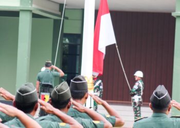 Kodim Bojonegoro Gelar Upacara Bendera Tujuh Belasan