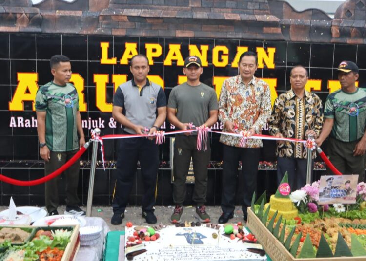 Lapangan Arupadatu Diresmikan, Kado Ultah Dandim 0812 Lamongan