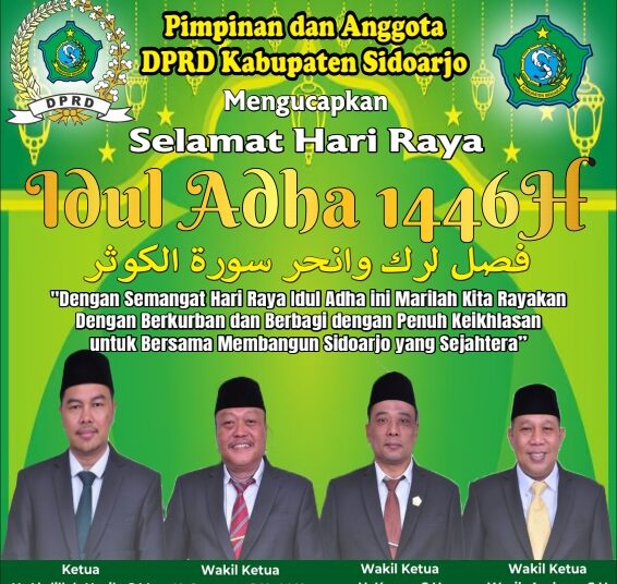 DPRD Kabupaten Sidoarjo, Ucapan Hari Raya Idul Adha 1446 H/ 2025 M 