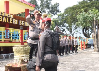 133 Personel Polres Bojonegoro Ikuti Pembaretan di Museum Bengawan