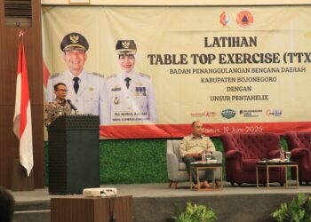 Bupati Bojonegoro Hadiri Simulasi Kebencanaan Kegagalan Teknologi Industri