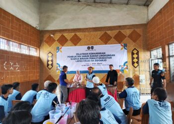 Berikan Bekal Kemandirian, WBP Lapas Kelas IIA Sidoarjo Ikuti Pelatihan Pembuatan Sabun Ramah Lingkungan