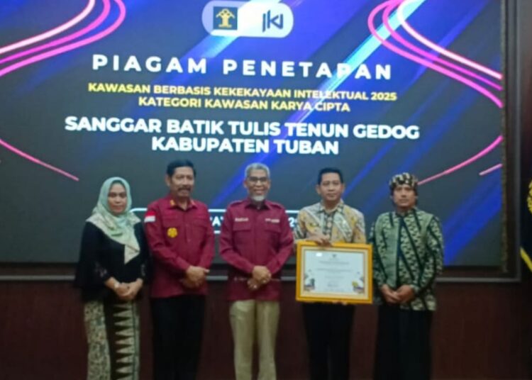 Kabupaten Tuban Dinobatkan Jadi Kawasan Berbasis Kekayaan Intelektual 2025