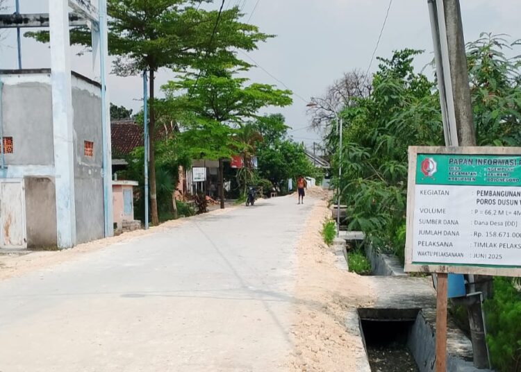 Proyek Rigid Rampung, Kades Ngemplak: Semoga Bermanfaat 