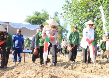 Polres Bojonegoro Tanam Jagung di Lahan Perhutanan Sosial
