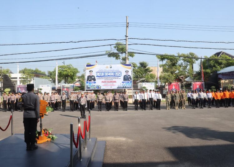 Ops. Patuh Semeru 2025 Dimulai, Polres Bojonegoro Apel Pasukan