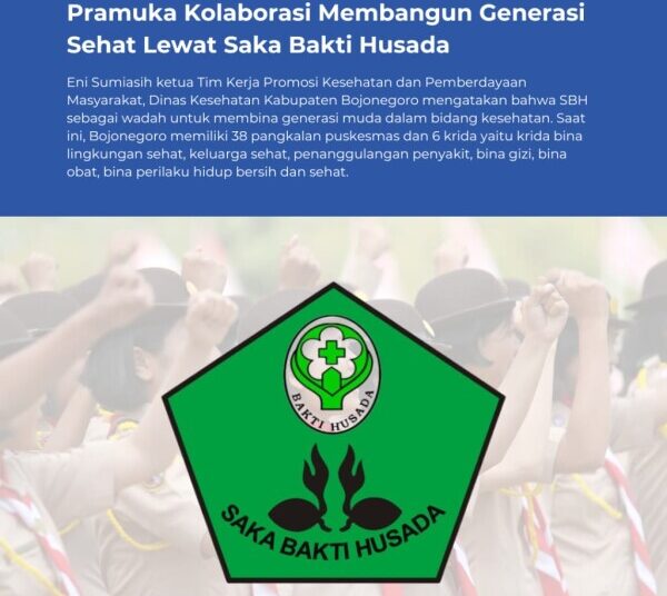 Peduli Kesehatan, Dinkes dan Pramuka Bojonegoro Berkolaborasi