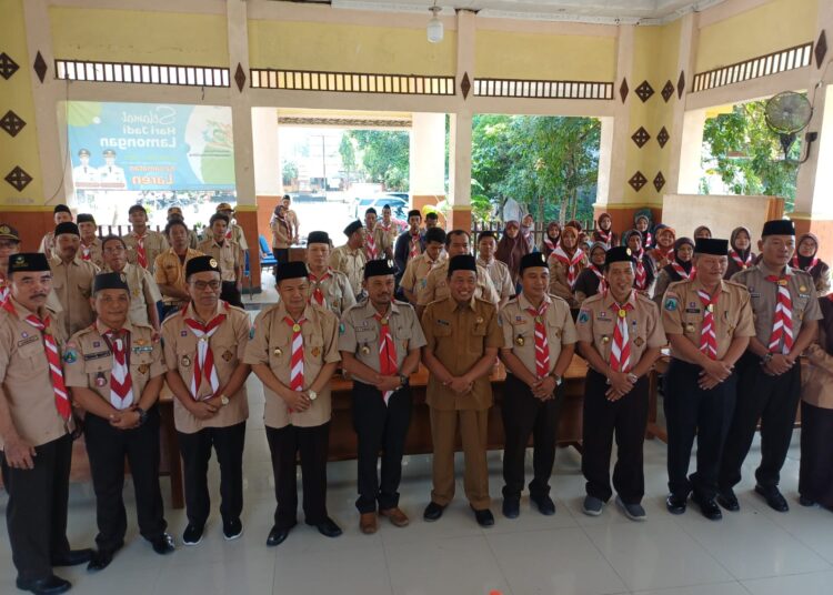 Pj Danramil Laren Hadiri Sosialisasi Pendataan KTA Kwarnas dan Seleksi Pramuka Garuda 2025