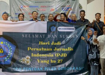HUT ke-27 PJI, DPC Bojonegoro Tegaskan Komitmen Jurnalis Jadi Penegak Pilar Demokrasi