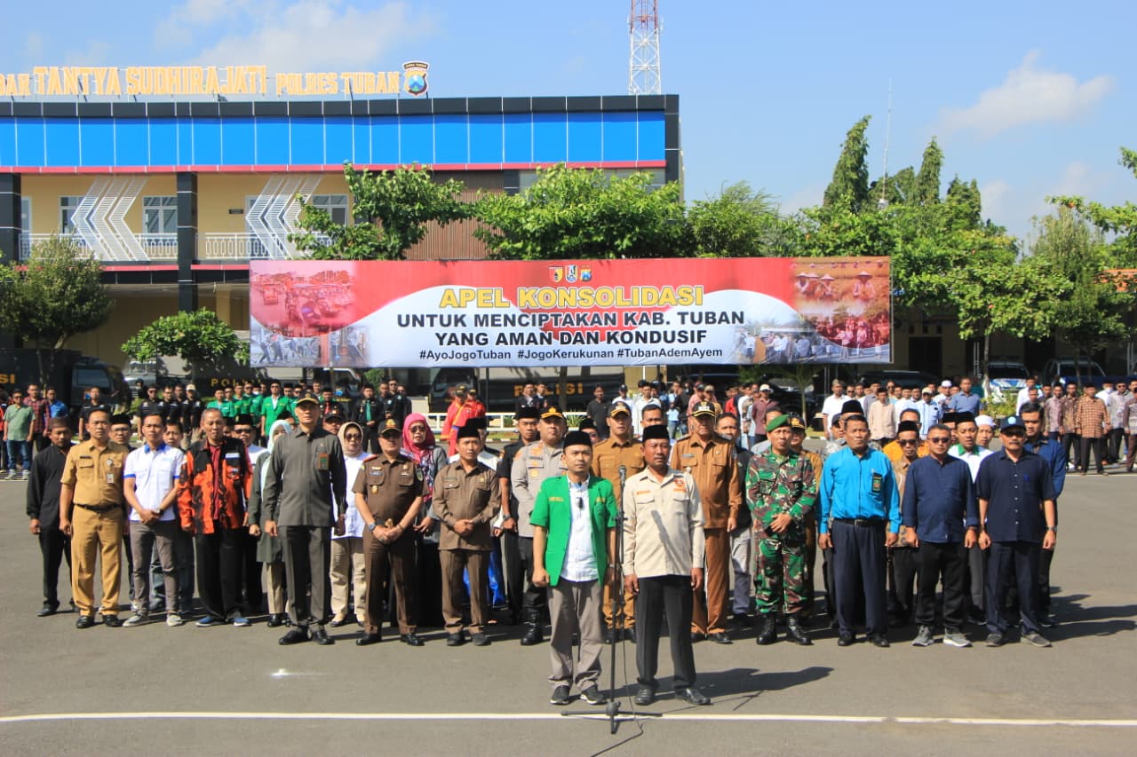 Apel Konsolidasi, Ormas di Tuban Deklarasi Tolak Aksi Provokasi