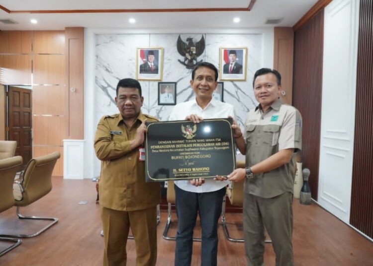 Bupati Bojonegoro Resmikan IPA Wedoro Intake Waduk Gongseng