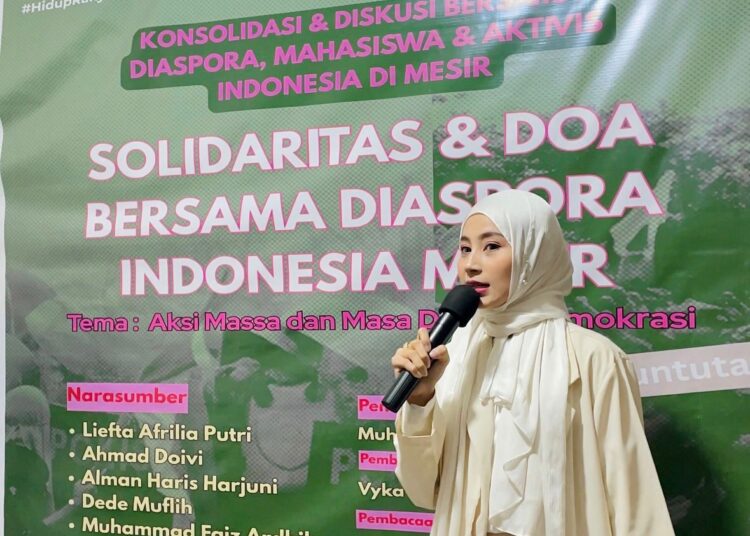 Liefta Afrilia Putri Mahasiswi Kairo Inisiasi Mesir Bergerak