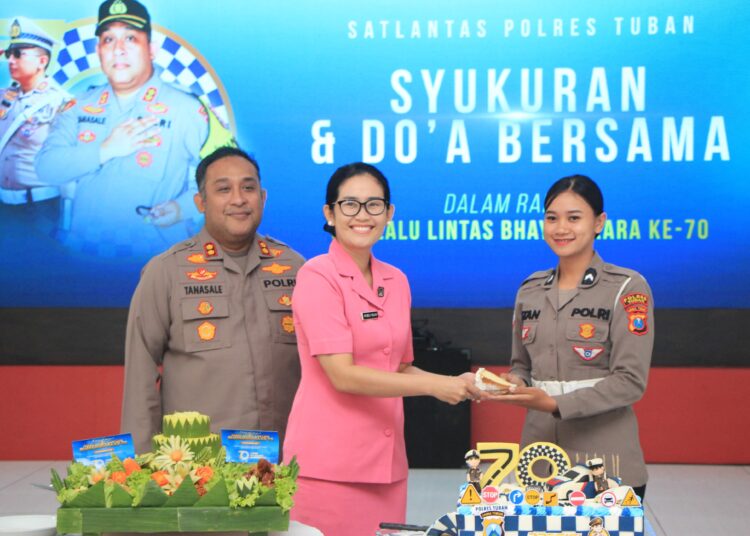 HUT ke-70 Lalu Lintas Bhayangkara, Satlantas Polres Tuban Tasyakuran 
