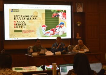 Wabup Tuban Bersama Dandim dan Sekda Pimpin Rakor dan Evaluasi MBG