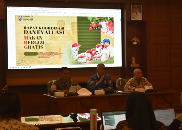 Wabup Tuban Bersama Dandim dan Sekda Pimpin Rakor dan Evaluasi MBG