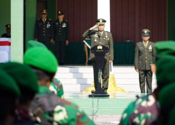 Kodim Bojonegoro Gelar Upacara Peringatan HUT ke-80 TNI