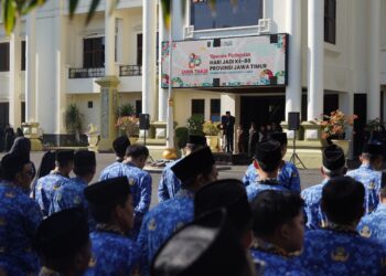 Khidmat, Pemkab Tuban Gelar Upacara Peringatan HUT ke-80 Provinsi Jatim