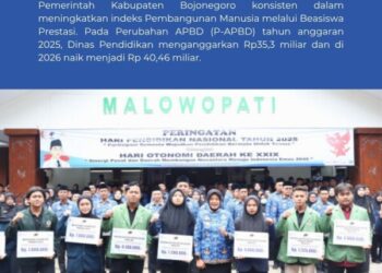 Pemkab Bojonegoro Naikkan Anggaran Beasiswa Pendidikan