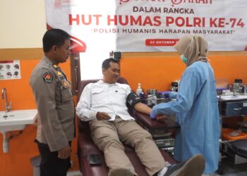 Polres Tuban Donor Darah di Hari Jadi ke-74 Humas Polri