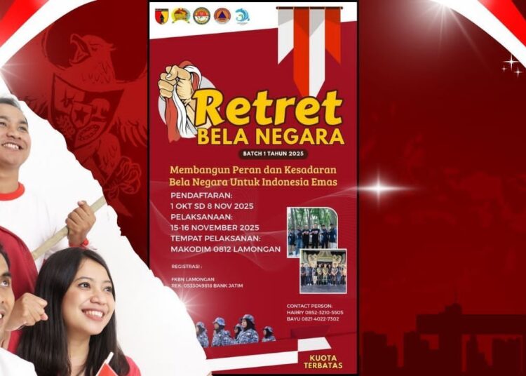 Retret Bela Negara Batch 1 Lamongan 2025, Cetak Kader Bangsa untuk Indonesia Emas
