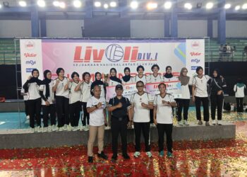 Tim Voli Putri Mabes TNI Juara 3 Livoli Divisi I 2025