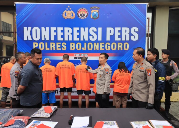 Polisi Bojonegoro Amankan Empat Tersangka Curanmor