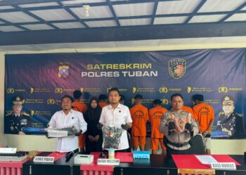 Satreskrim Polres Tuban Tangkap 7 Pelaku Curat