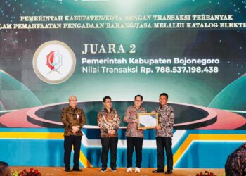 Keren! Pemkab Bojonegoro Juara 2 Ajang E-Purchasing Award 2025