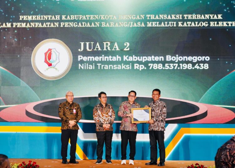 Keren! Pemkab Bojonegoro Juara 2 Ajang E-Purchasing Award 2025