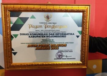 Bojonegoro Raih Penghargaan Website Terbaik III di Ajang JPRA 2025