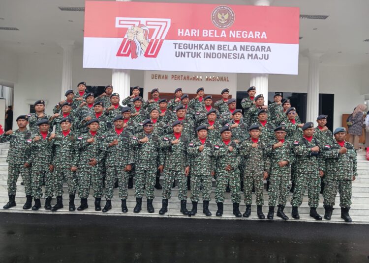 KOGAPHAN Ikuti Upacara Hari Bela Negara ke-77 di Kemenhan RI
