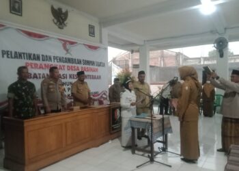 Melantik Kasi Kesejahteraan, Kades Pasinan: Semoga Menyejahterakan Masyarakat