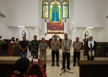 Forkopimda Tuban Bersama Karonena Polda Jatim Pastikan Natal 2025 Aman