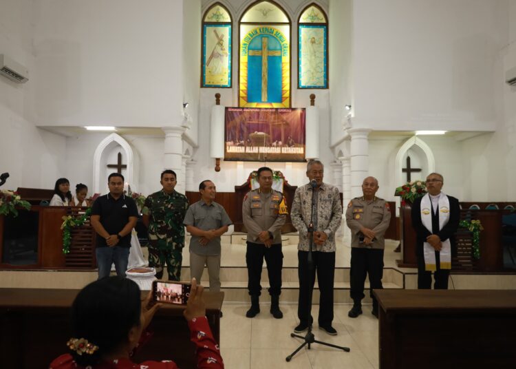 Forkopimda Tuban Bersama Karonena Polda Jatim Pastikan Natal 2025 Aman