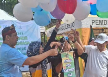 Kakankemenag Tuban Resmi Buka Kejuaraan Bola Voli Sarimbit HAB ke-80