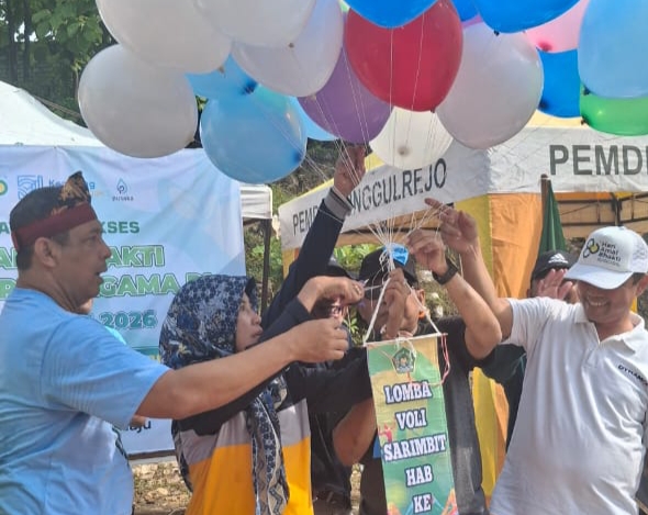 Kakankemenag Tuban Resmi Buka Kejuaraan Bola Voli Sarimbit HAB ke-80