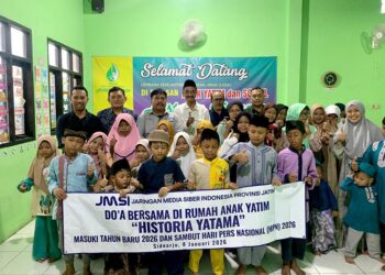 JMSI Jatim Doa Bersama di Rumah Yatim, Jelang HPN 2026