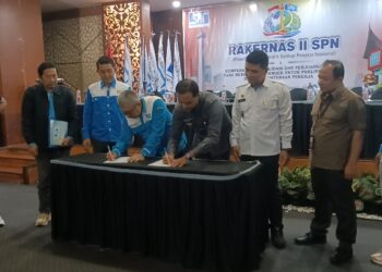 FKBN dan DPP SPN Teken MoU, Perkuat Wasbang Pekerja