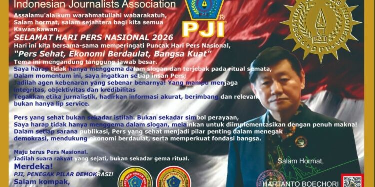 HPN 2026, Ketua PJI Serukan Pers Jadi Agen Kebenaran