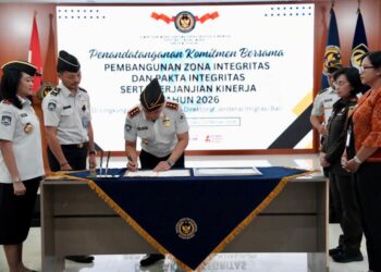 Kanwil Imigrasi Bali Tandatangani Komitmen Bersama Pembangunan Zona Integritas