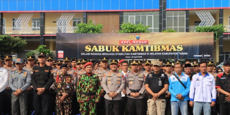 Polres Tuban Gelar Apel Sabuk Kamtibmas, Libatkan Elemen Masyarakat
