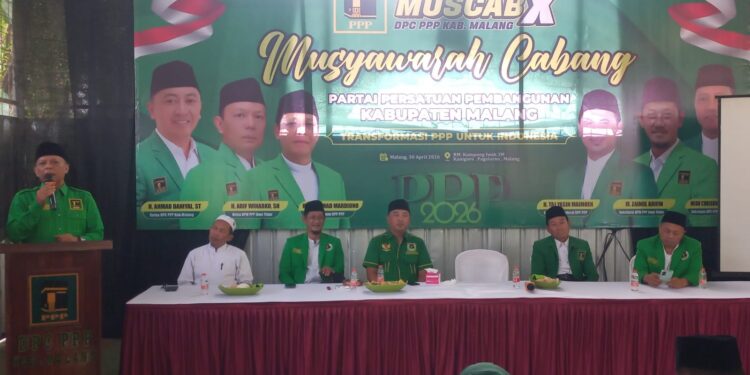 Muscab X PPP Kabupaten Malang Fokus Konsolidasi dan Transformasi Partai