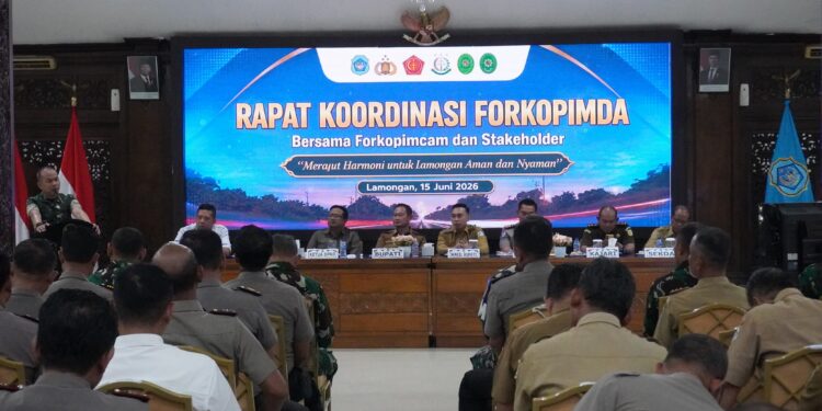 Dandim 0812 dan Forkopimda Samakan Persepsi Pengamanan Jelang 1 Suro di Lamongan