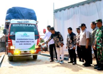 Bupati Wahono Resmikan PT NPHI Klino, 7,5 Ton Chip Porang Ekspor Perdana