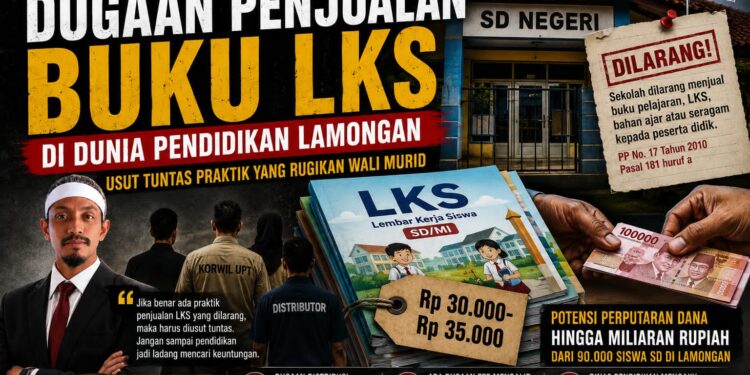FKBN Lamongan Soroti Dugaan Penjualan LKS di SD, Minta Dinas Pendidikan dan APH Tindak Tegas