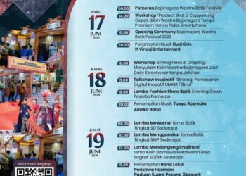 Bojonegoro Wastra Batik Festival 2026 Digelar 17-20 Juni, Angkat UMKM & Ekonomi Kreatif