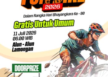 Fun Bike Gratis Polres Lamongan, Ada Doorprize Motor Listrik